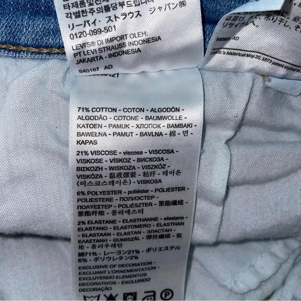 Levi’s 724 distressed high -rise straight jean W34/L30 1/2 - Picture 10 of 14